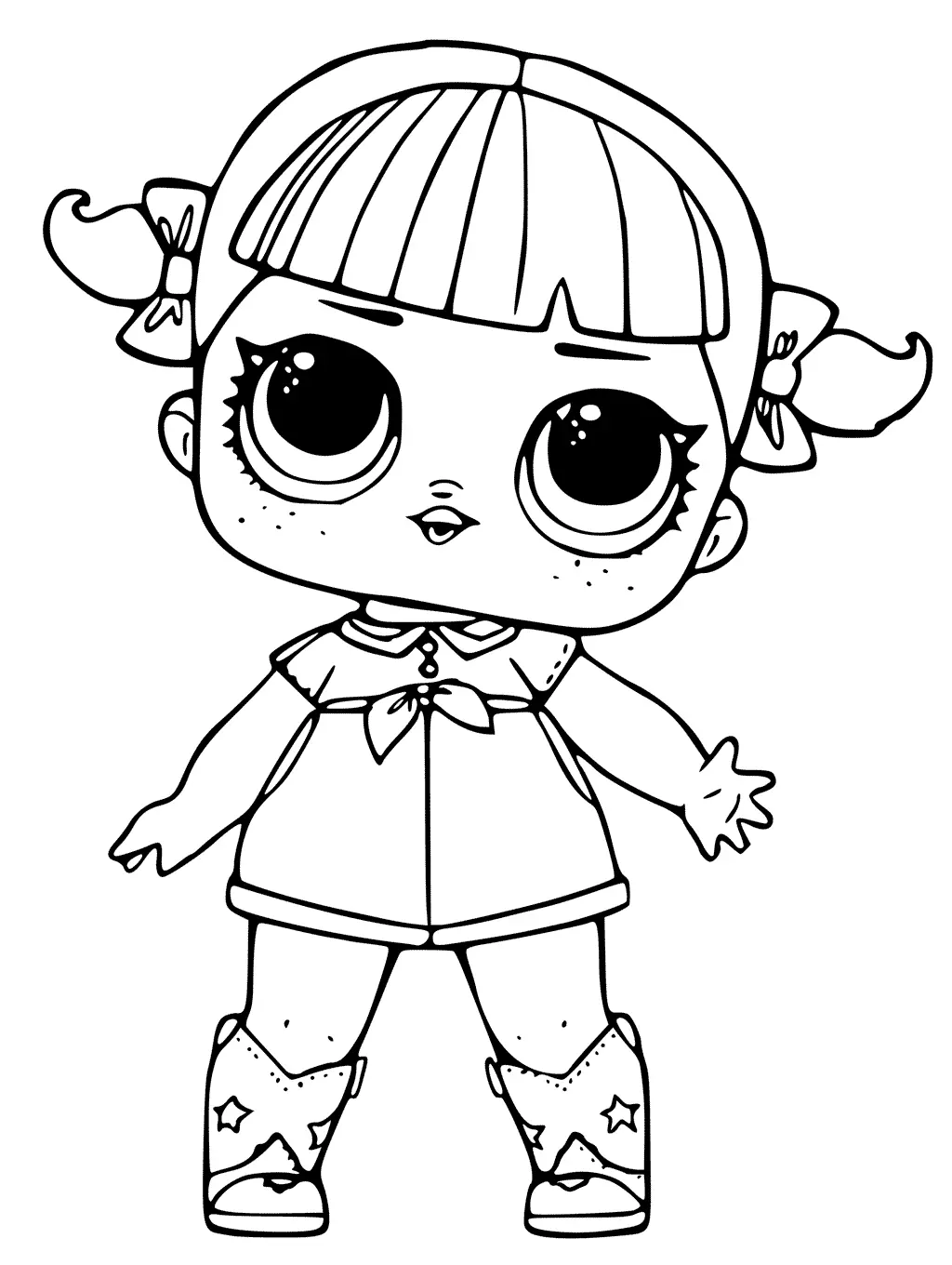 LOL Surprise Hair Goals Dolls coloring page to print