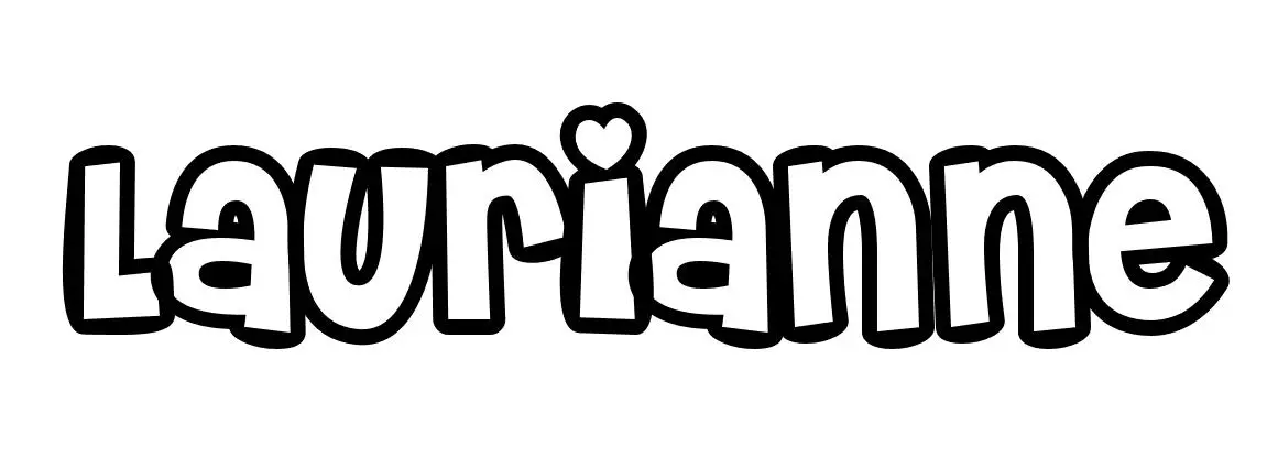 Coloriage Laurianne - Prénom à imprimer