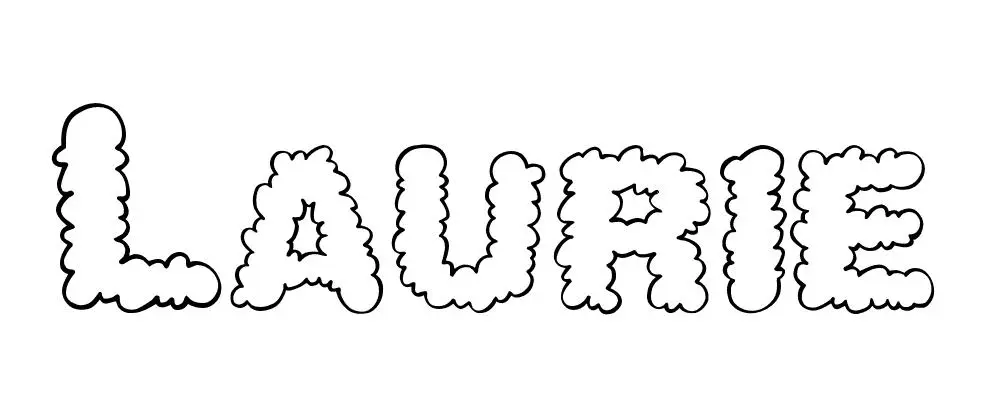 Coloriage Laurie - Prénom à imprimer