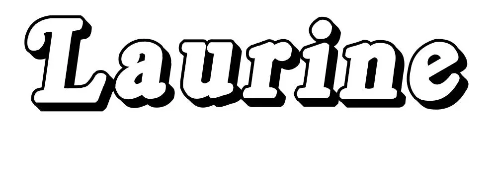 Coloriage Laurine - Prénom à imprimer