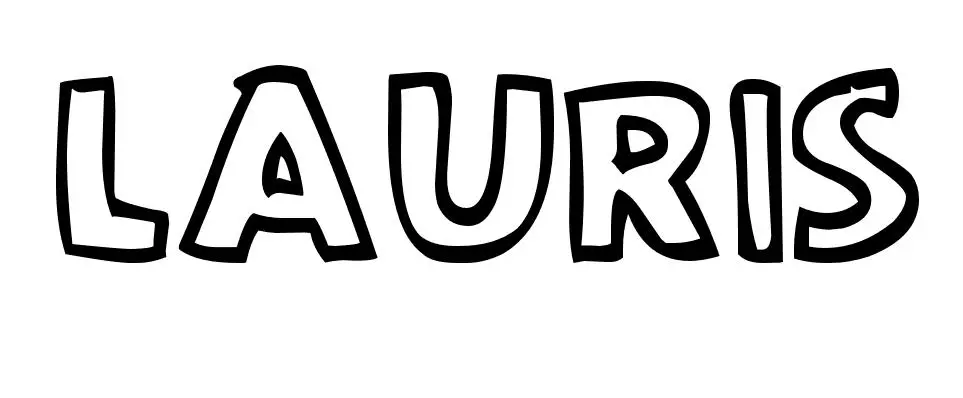 Coloriage Lauris - Prénom à imprimer