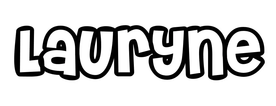 Coloriage Lauryne - Prénom à imprimer