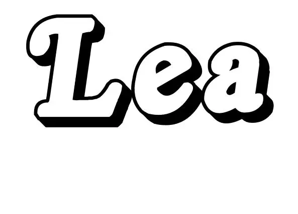 Léa coloring page to print