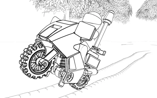 Dibujo de Lego City: Persecución del ladrón para colorear