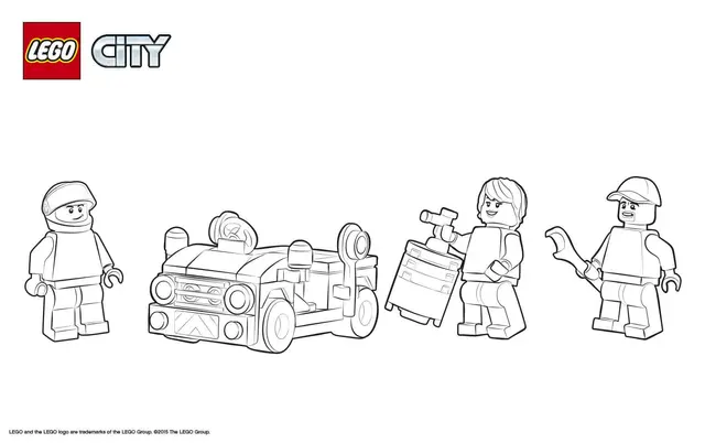 Dibujo de Lego City Jet Transporter de Entrenamiento para colorear