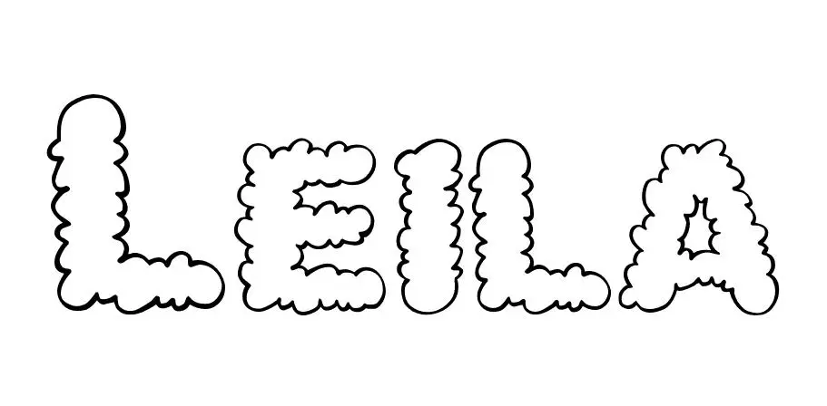 Leila coloring page to print