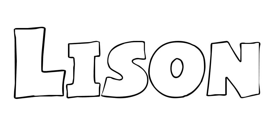 Coloriage Lison - Prénom à imprimer