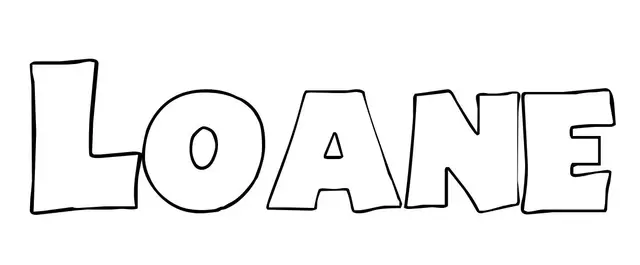 Coloriage Loane - Prénom à imprimer