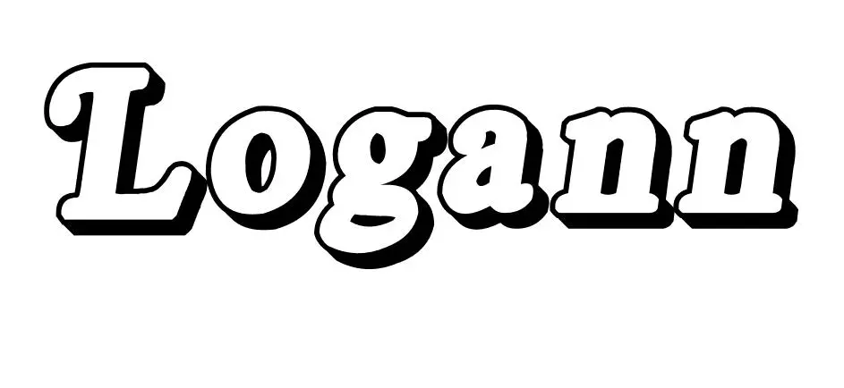 Coloriage Logann - Prénom à imprimer