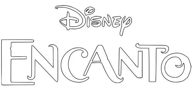 Dibujo de Logo de Disney Encanto para colorear