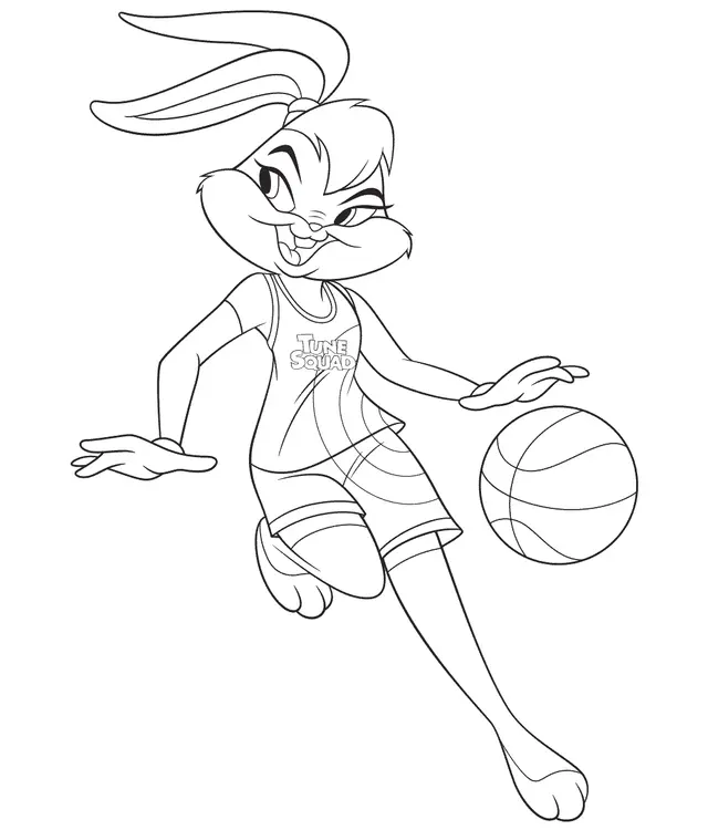 Desenho de Lola Bunny - Space Jam para colorir