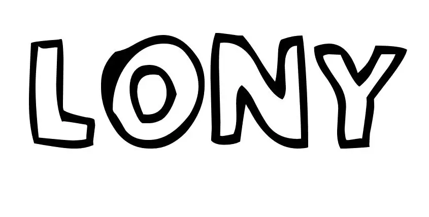 Coloriage Lony - Prénom à imprimer