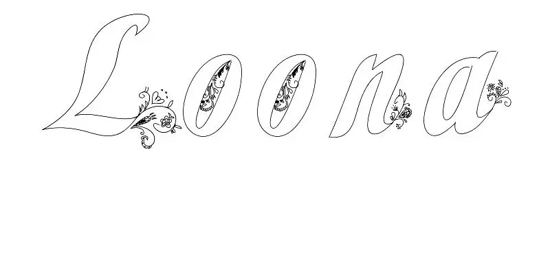 Coloriage Loona - Prénom à imprimer