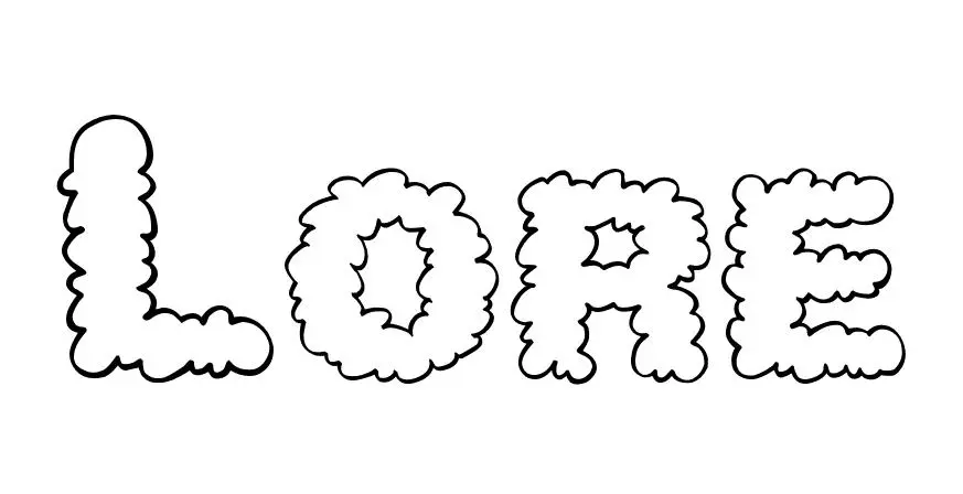 Coloriage Lore - Prénom à imprimer
