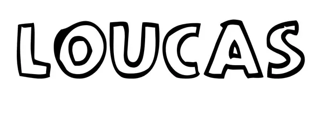 Coloriage Loucas - Prénom à imprimer