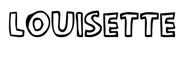Coloriage Louisette - Prénom à imprimer