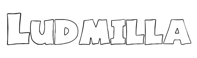 Coloriage Ludmilla - Prénom à imprimer