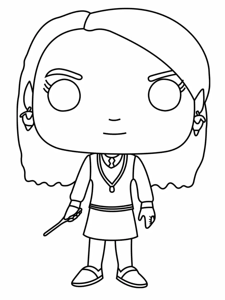 Coloriage Luna Harry Potter - Harry potter à imprimer
