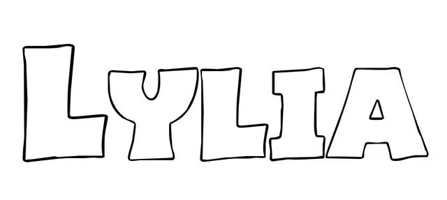 Coloriage Lylia - Prénom à imprimer