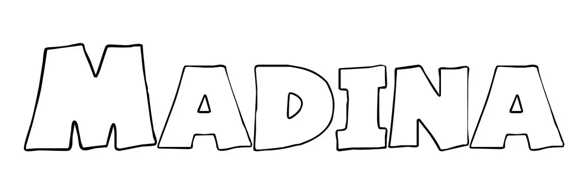 Madina coloring page to print