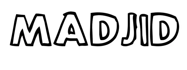 Coloriage Madjid - Prénom à imprimer
