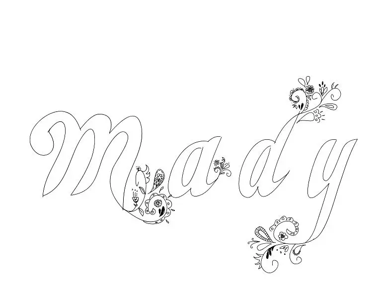 Disegno di Mady da stampare