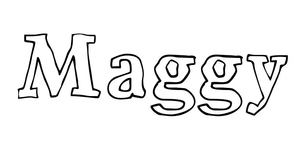 Coloriage Maggy - Prénom à imprimer