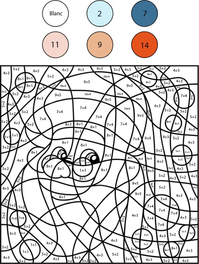 Coloriage Magique Addition Noël Chiffre Numéro - Magique noel à imprimer