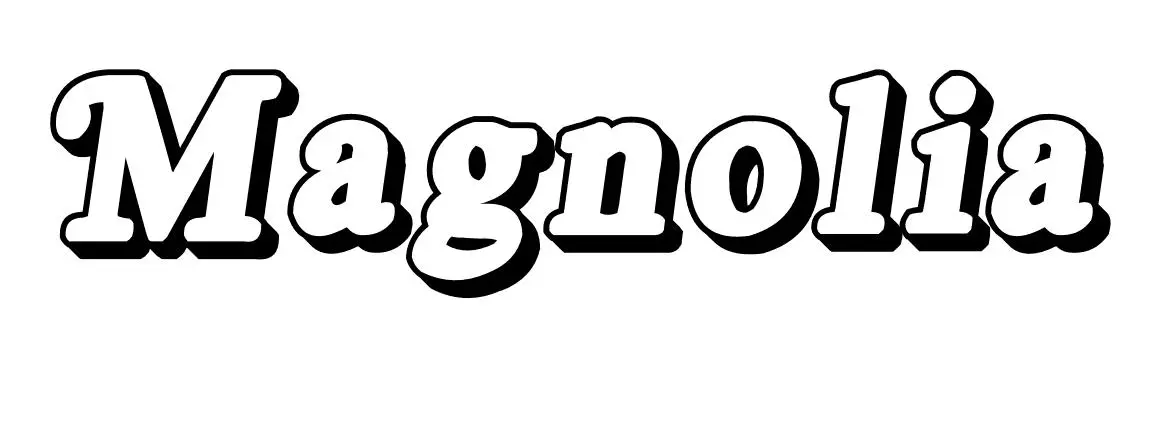 Coloriage Magnolia - Prénom à imprimer