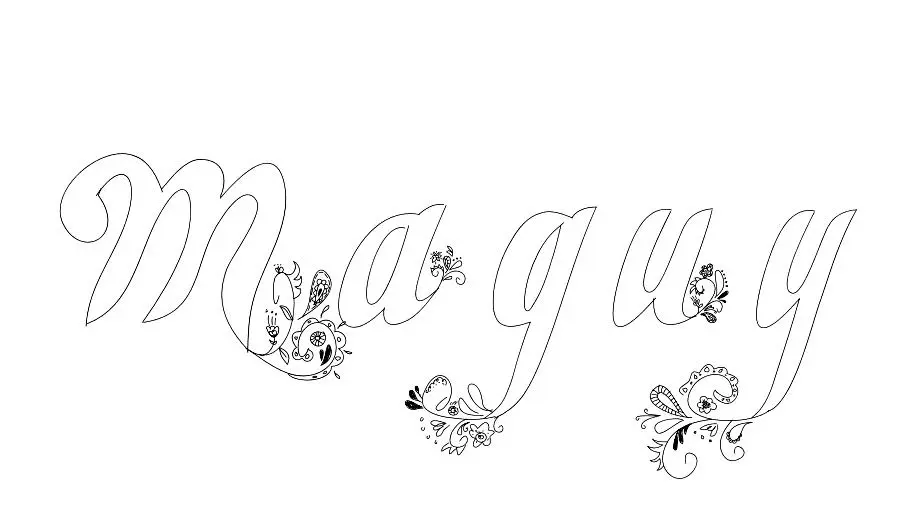 Coloriage Maguy - Prénom à imprimer
