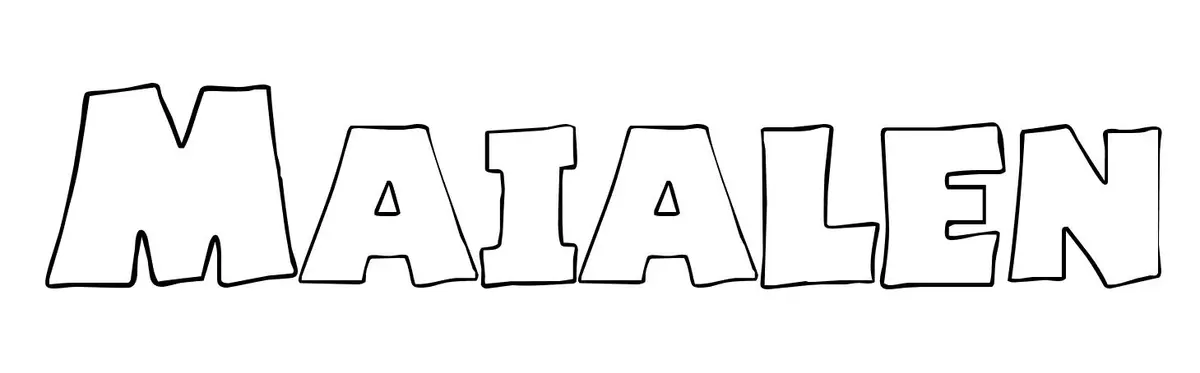 Disegno di Maialen da stampare