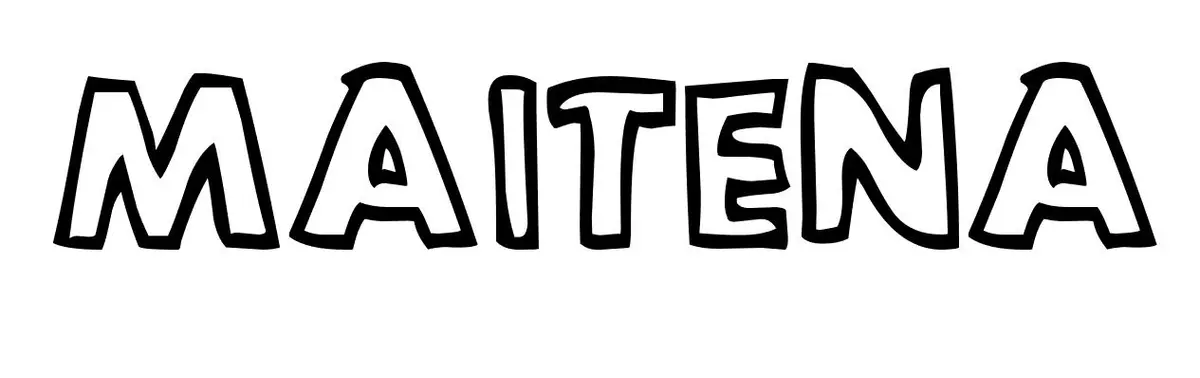 Coloriage Maitena - Prénom à imprimer