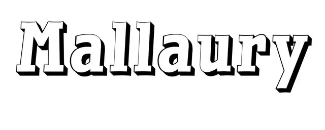 Coloriage Mallaury - Prénom à imprimer