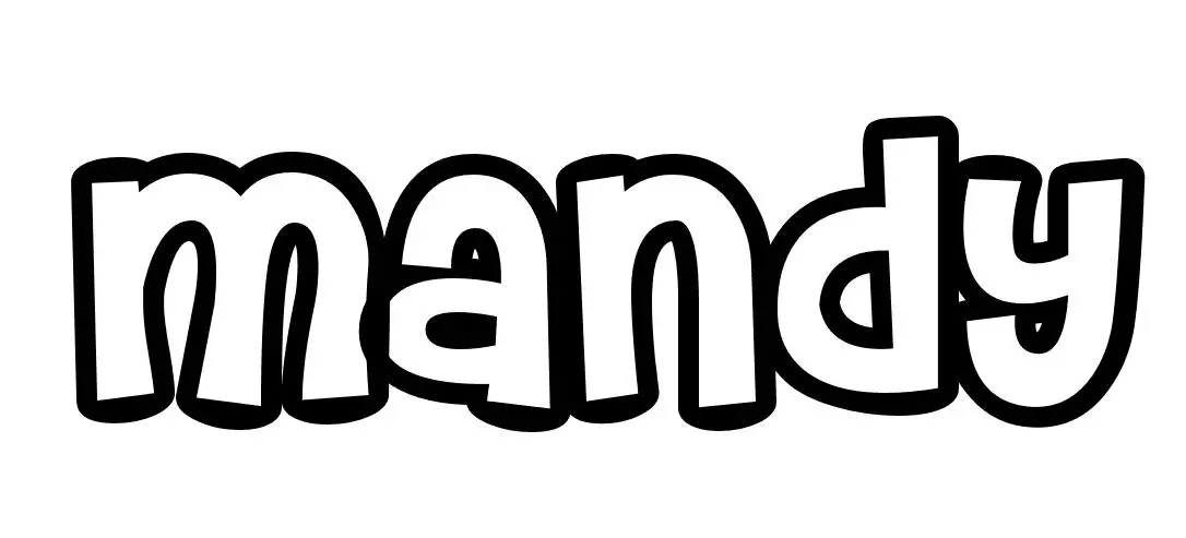 Coloriage Mandy - Prénom à imprimer