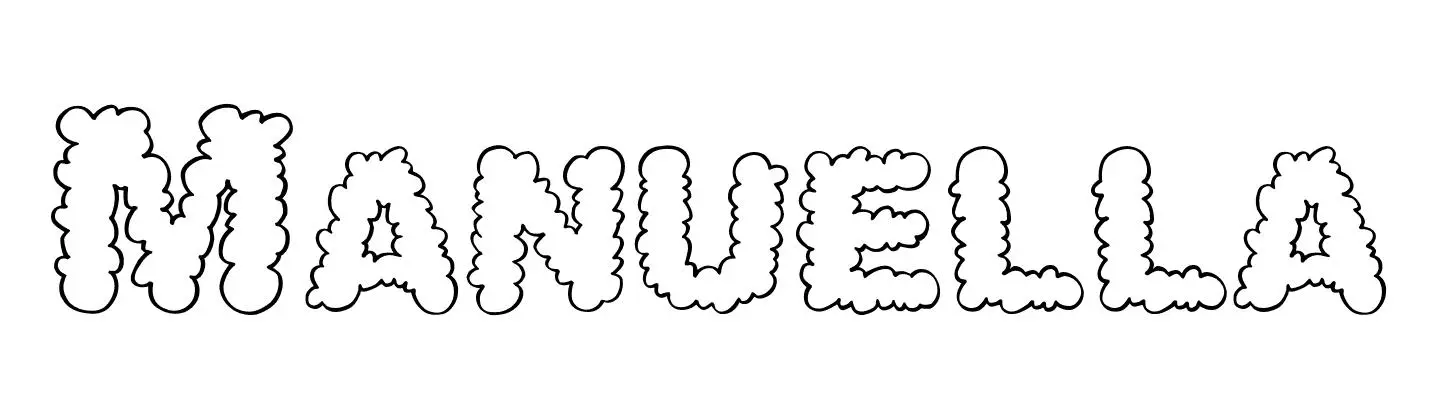 Coloriage Manuella - Prénom à imprimer