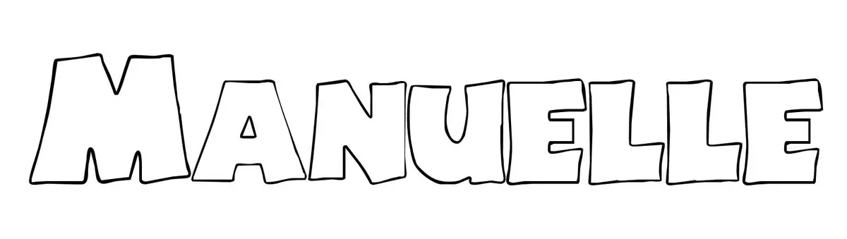 Coloriage Manuelle - Prénom à imprimer