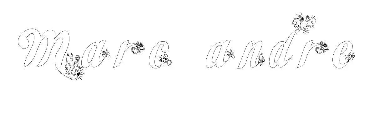 Coloriage Marc Andre - Prénom à imprimer