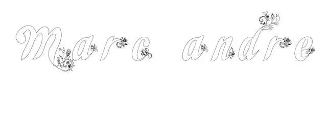 Coloriage Marc Andre - Prénom à imprimer
