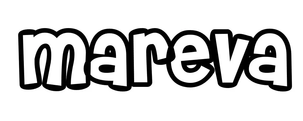 Coloriage Mareva - Prénom à imprimer