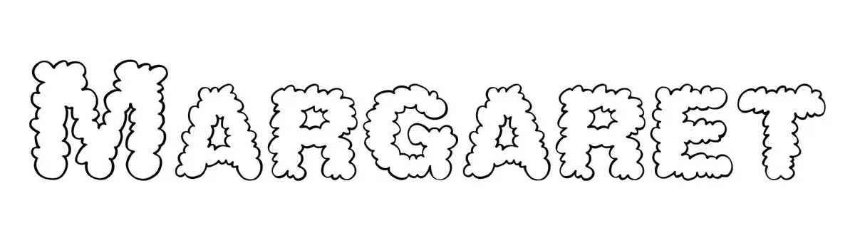Coloriage Margaret - Prénom à imprimer