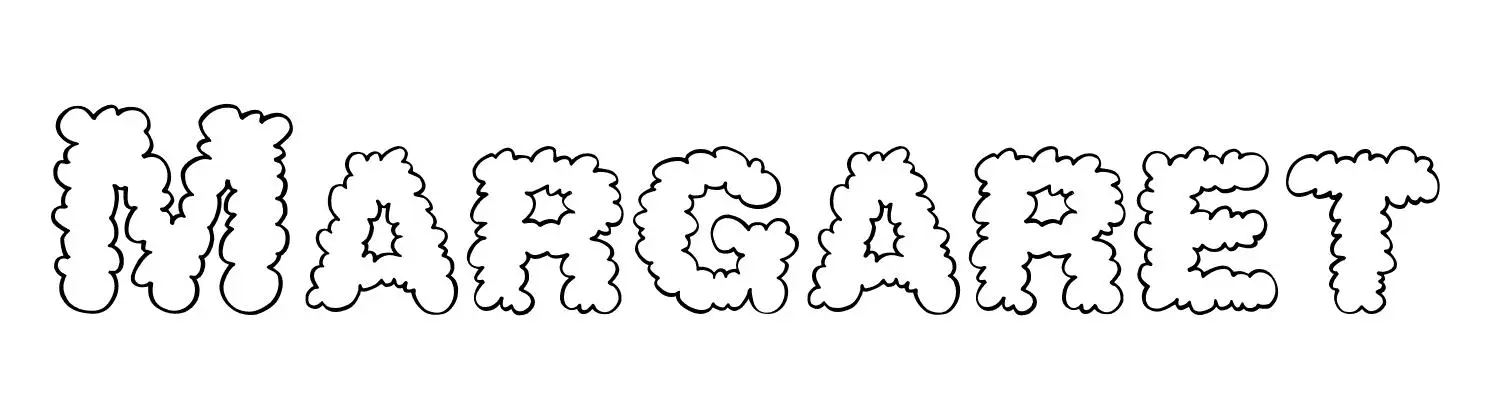 Coloriage Margaret - Prénom à imprimer
