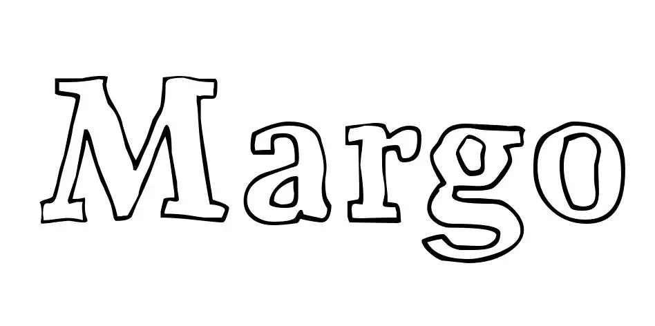 Coloriage Margo - Prénom à imprimer