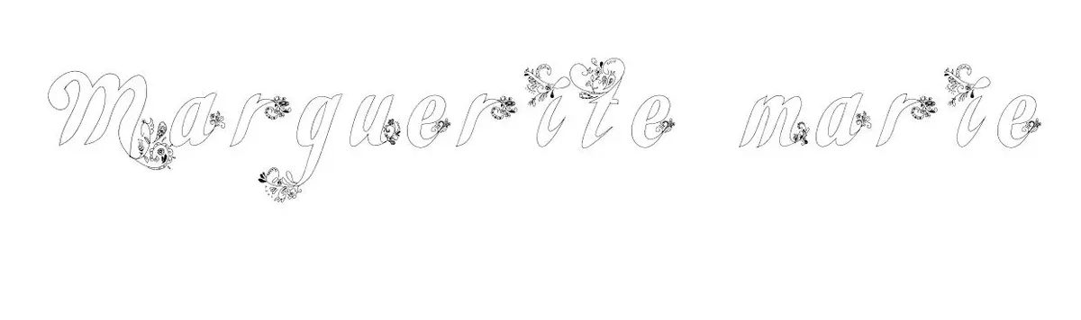 Coloriage Marguerite Marie - Prénom à imprimer