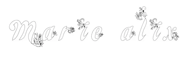 Coloriage Marie Alix - Prénom à imprimer