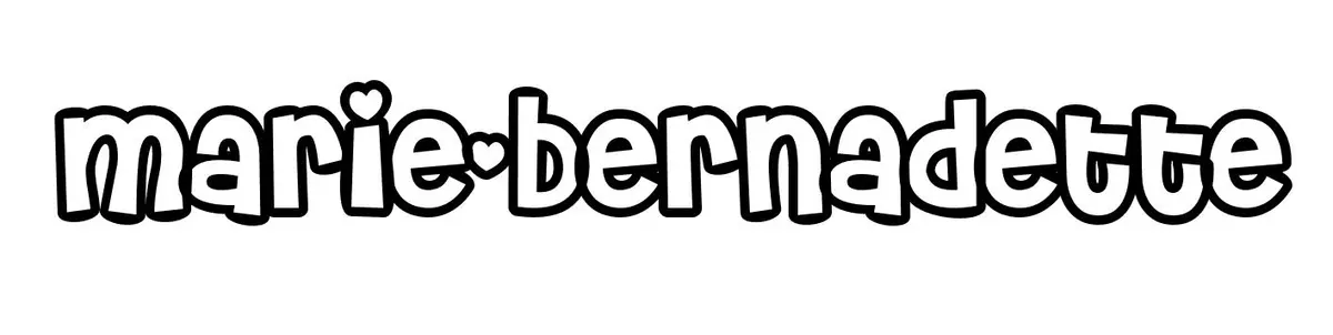 Coloriage Marie Bernadette - Prénom à imprimer