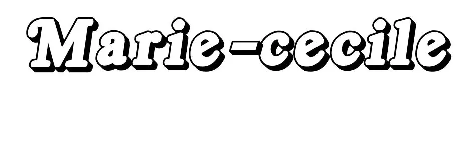 Coloriage Marie Cecile - Prénom à imprimer