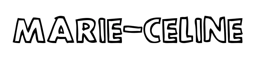 Coloriage Marie Celine - Prénom à imprimer