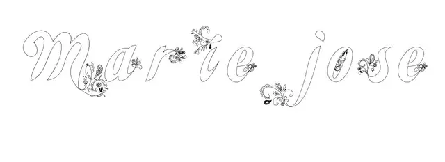 Coloriage Marie Jose - Prénom à imprimer