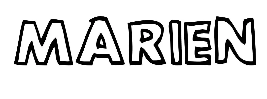 Coloriage Marien - Prénom à imprimer