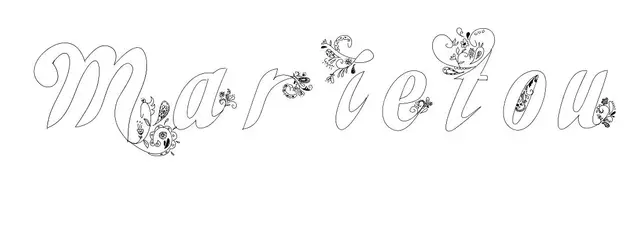 Coloriage Marietou - Prénom à imprimer